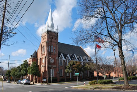 Jeden z kostolov, Raleigh